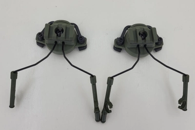 Адаптер крепления для активных наушников Peltor/Earmor/Walkers на шлем Olive