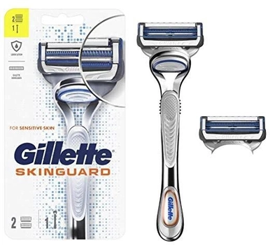 Станки для гоління зі змінним картриджем Gillette Skinguard Sensitive Razor 2 шт (7702018553815)