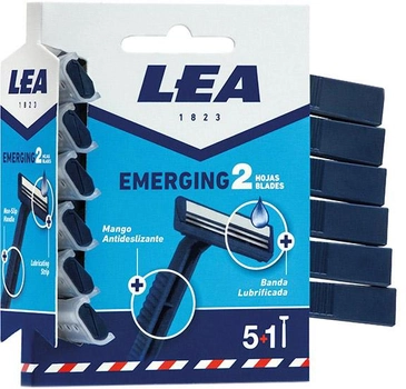 Одноразові станки для гоління Lea Emerging 2 6 шт (8410737000266)