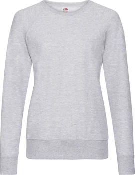 Свитшот Fruit of the Loom Lightweight Raglan Sweat Ladies Серый Меланж S