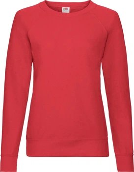 Світшот жіночий Fruit of the Loom Lightweight Raglan Sweat Червоний XS