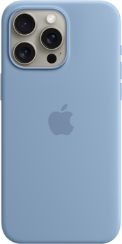 Панель Apple MagSafe Silicone Case для Apple iPhone 15 Pro Max Winter Blue (MT1Y3)