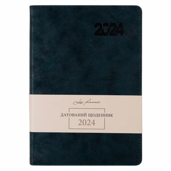Щоденник Leo Planner А5 датований 2024 Case графіт (252425)