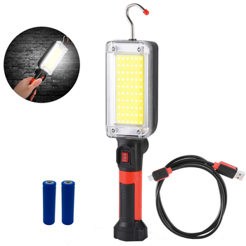 がくと　 Переносний акумуляторний ліхтар USB, ZJ-8859 COB з магнітом та