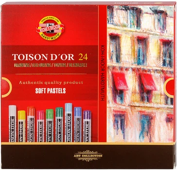 Крейда-пастель суха м'яка Koh-i-Noor Toison D'or 24 кольори (8514)