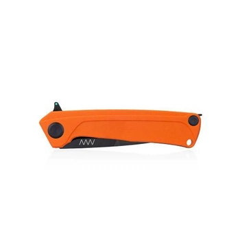 Нож складной ANV Knives Z100 DLC, Liner lock, G10, Plain Edge ANVZ100-035 Оранжевый (2000980604562)