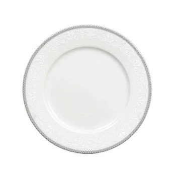 Тарелка десертная Thun Opal (Обводка сіра) 6 штук d19 см фарфор (8034800)