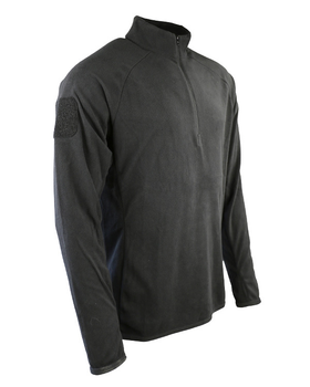 Фліс тактичний KOMBAT UK Alpha Mid-Layer Fleece чорний Розмір: XXL