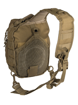 Рюкзак однолямочный военный военный Mil-Tec 9 л Койот ONE STRAP ASSAULT PACK SM COYOTE (14059105-9)