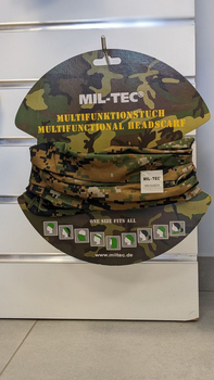 Головний убір Бафф Піксель Mil-Tec MULTI FUNCTION HEADGEAR DIGITAL W/L (12216071)