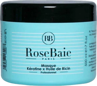 Маска для волос RoseBaie Кератин и Касторовое масло для роста волос 500 мл (8059307160087)