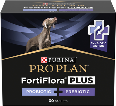 Пробиотик для взрослых собак и щенков Purina Pro Plan FortiFlora Plus для поддержания нормальной миклофлоры кишечника 30x2 г (8445290504937)