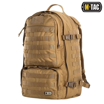 Тактичний рюкзак водонепроникний M-Tac Trooper Pack Coyote з безліччю відділень та місцем для гідратора