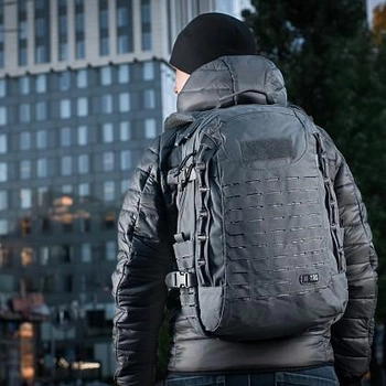 Тактичний рюкзак M-Tac Intruder Pack Grey з відсіком для гідратора, ноутбука та планшета