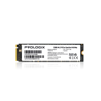 Накопитель SSD 512GB Prologix S380 M.2 2280 PCIe 3.0 x4 NVMe TLC (PRO512GS380)