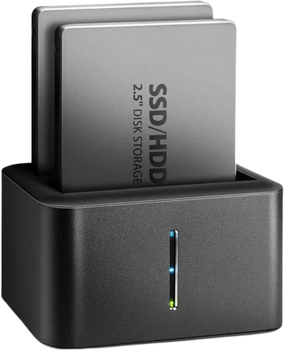 Док-станція Axagon ADSA-D25 MINI для SSD/HDD 2.5" 2x SATA 6G USB 3.2 Gen 1