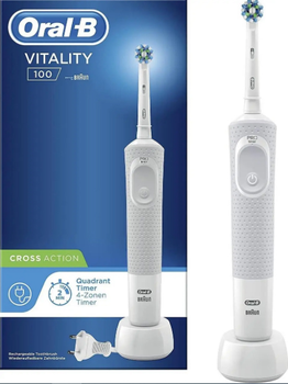 Электрическая зубная щетка Oral-B Vitality 100 Cross Action White Electric Brush (4210201199472)