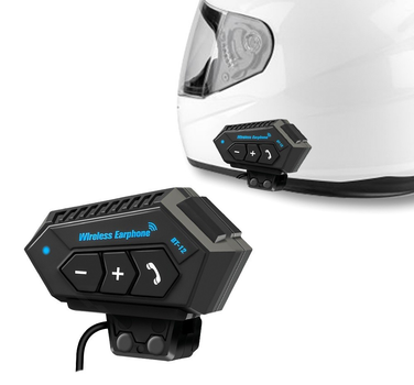 Мотогарнитура Bluetooth на шлем BT12 500mAh IP67 Мото блутуз гарнитура