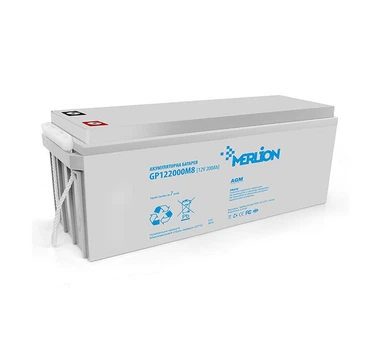 Аккумуляторная батарея AGM MERLION GP-122000M8 12V 200Ah