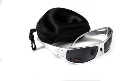 Очки защитные открытые Global Vision Bad-Ass-2 Silver (gray), серые серебристой металлической оправе