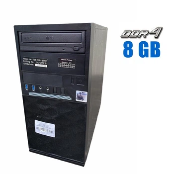 Компьютер Hyundai iTMC Pentino H110-2 Tower / Intel Core i3-6100 (2(4) ядра по 3.7 GHz) / 8 GB DDR4 / 320 GB HDD / GeForce GT 240, 1 GB GDDR3, 128-bit / DVD-ROM б/у