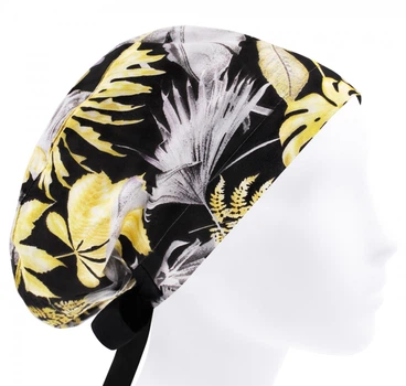 Медицинская шапочка женская HeadwearUniverse универсальная принт Монстера листья