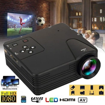 Портативный светодиодный проектор Wanlixing W662H FHD 80L с поддержкой Full HD 1080p домашний кинотеатр AV/VGA/SD/USB/HDMI