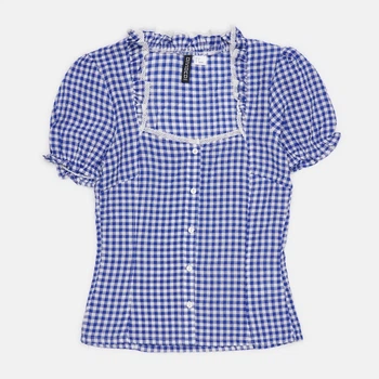 Блузка женская H&M Divided 0743518 32 Синяя (7000000000245)