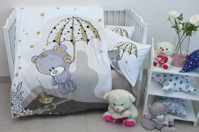 Детский комплект в кроватку Tag Tekstil 100% хлопок Umbrella begie