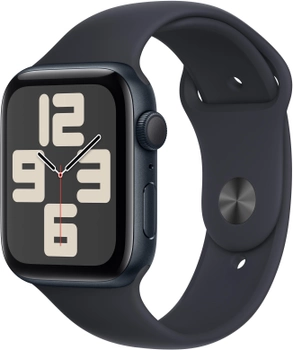 Смарт-годинник Apple Watch SE (2023) GPS 44mm Midnight Aluminium Case with Midnight Sport Band - S/M (MRE73)