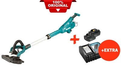 Акумуляторна безщіткова шліфмашина для стін (жираф) Makita DSL800ZU+2 акк.18V 5 Ah+швидкозарядний ЗУ