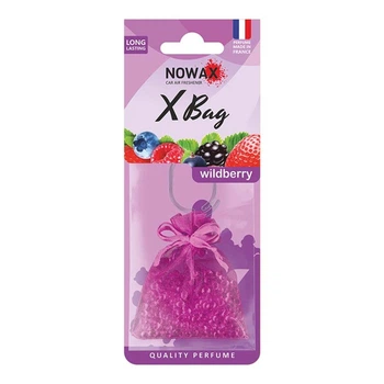 Ароматизатор Nowax X Bag Wildberry сухий для авто та вдома освіжувач повітря з ягідним ароматом (1LO-TH_11C)