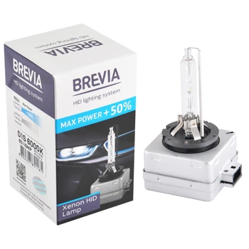 Ксеноновая лампа Brevia D1S +50%, 6000K, 85V, 35W PK32d-2, 1шт 85116MP
