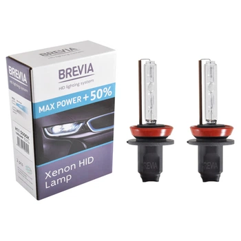 Ксеноновая лампа Brevia H11 +50%, 5500K, 85V, 35W PGJ19-2 KET, 2шт 12950MP