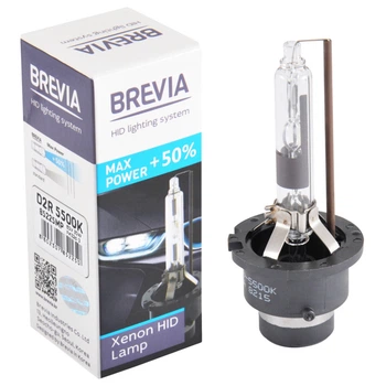 Ксеноновая лампа Brevia D2R +50%, 5500K, 85V, 35W PK32d-3, 1шт 85225MP 85225MP