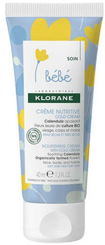Крем під підгузок Klorane Bebe Cold Cream Nourishing Cream 40 мл (3282779327060)