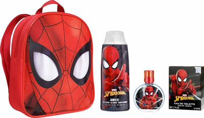 Zestaw dla dzieci Marvel Air-Val Spider-man Woda toaletowa 50 ml + Żel pod prysznic 300 ml + plecak (8411114089577)