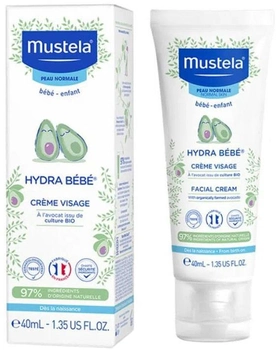 Крем для обличчя для дітей Mustela Hydra Bebe Facial Cream 40 мл (3504105035631)