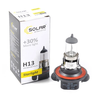 Галогенова лампа Solar H13 12V 60/55W P26.4t Starlight +30% (1218)