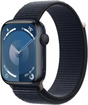 Smartwatch Apple Watch Series 9 GPS 45mm Midnight Aluminium Case with Midnight Sport Loop (MR9C3)