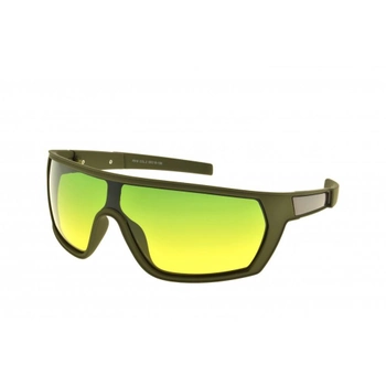 Тактичні сонцезахисні окуляри з зелено-жовтими лінзами. 3-38168