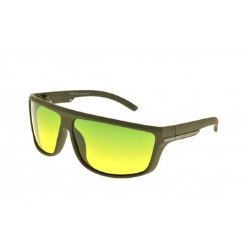 Сонцезахисні тактичні окуляри з зелено-жовтими лінзами. 3-38164