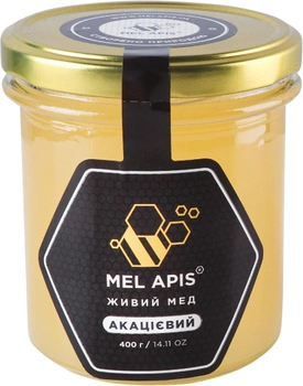 Мед натуральний Mel Apis Акацієвий 400 г (4820223530056)