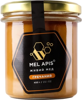 Мед натуральний Mel Apis Гречаний 400 г (4820223530223)