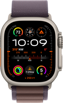 Smartwatch Apple Watch Ultra 2 GPS + Cellular 49mm Titanium Case with Indigo Alpine Loop - Large (MREW3)