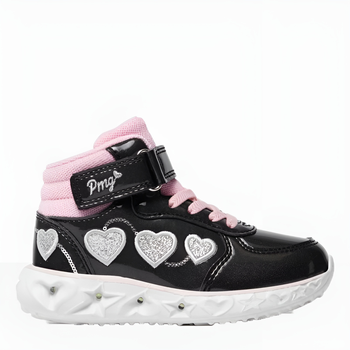 Buty sportowe dziecięce dla dziewczynki za kostkę Primigi 4970122 30 Czarne (8055069797189)
