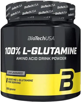 Глютамін Biotech 100% L-Glutamine порошок 500 г (5999076204311)