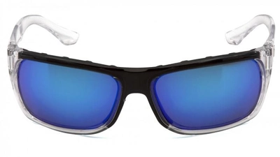 Очки защитные открытые Venture Gear Vallejo Crystal (ice blue mirror) Аnti-Fog, синие зеркальные в прозрачной оправе