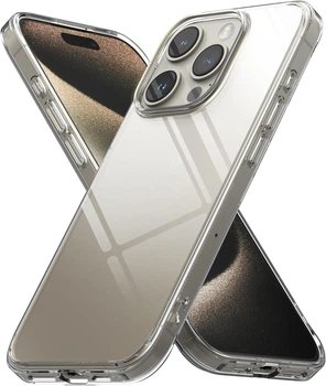 iPhone 15 Pro Max чехол прозрачный силиконовый - Gisolo