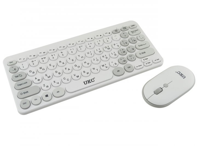 Набор беспроводной клавиатуры и мыши Multimedia Keyboard UKC 5263 белый